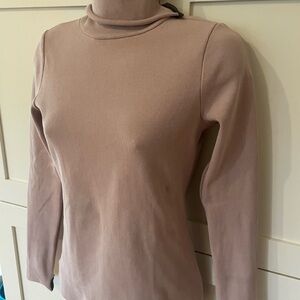 Menriette Steffenson Copenhagen 
L/S Fine Rib Rose/Taupe TN
Organic cotton